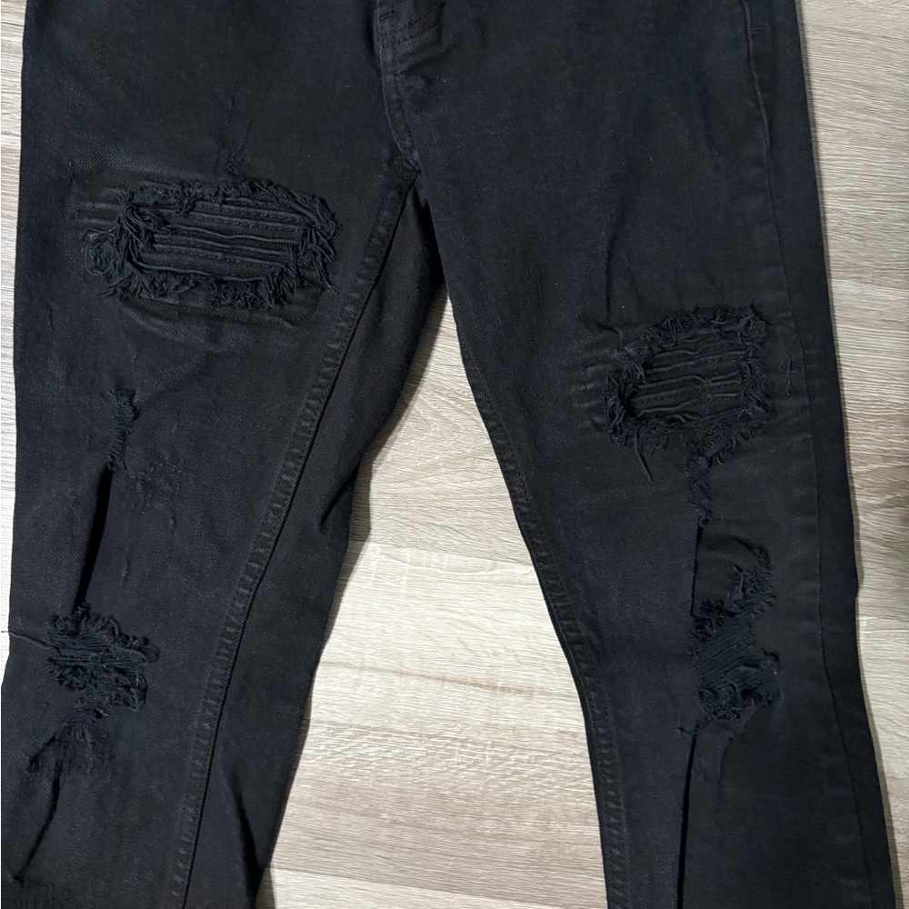 Men’s Pacsun Black Distressed Skinny Jeans - Picture 2 of 7